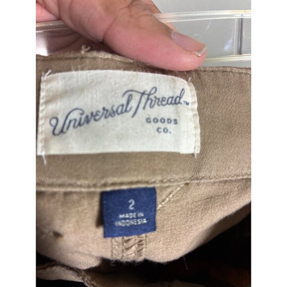 NWT Universal Thread Khaki Skirt Maxi Pencil Retro Y2K Cargo Beige Size 2 - Picture 5 of 7